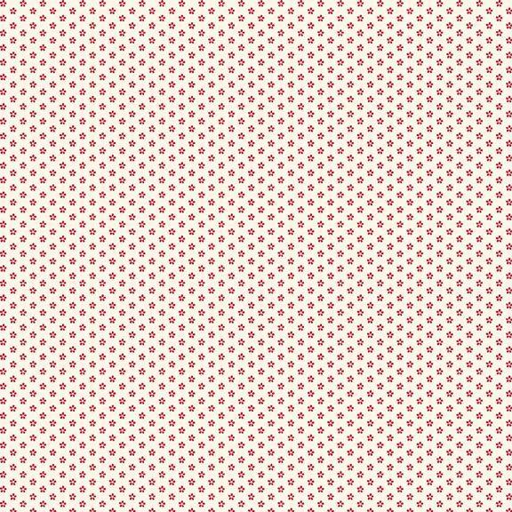 MB Aunt Grace Goes Scrappy Mini Flowers - R351533D-RED - Cotton Fabric