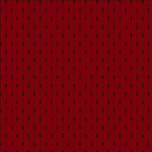 MB Betsy's Needlework Colonial Stripe - R171310D-RED - Cotton Fabric