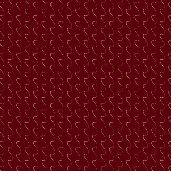 MB Betsy's Needlework Wavy Stripe - R171307D-RED - Cotton Fabric