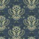 MB Blue Palisades Crest - R222069D-NAVY - Cotton Fabric
