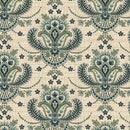 MB Blue Palisades Crest - R222069D-TAN - Cotton Fabric