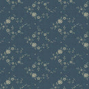 MB Blue Palisades Roses - R222072D-BLUE - Cotton Fabric