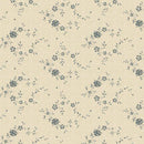 MB Blue Palisades Roses - R222072D-CREAM - Cotton Fabric