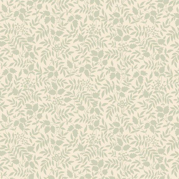 MB Botanical Journal Floral Silhouettes - R650861D-SAGE - Cotton Fabric