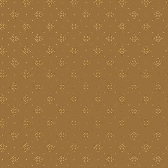 MB Bountiful Harvest Dots And Cross  - R650945D-GOLD - Cotton Fabric