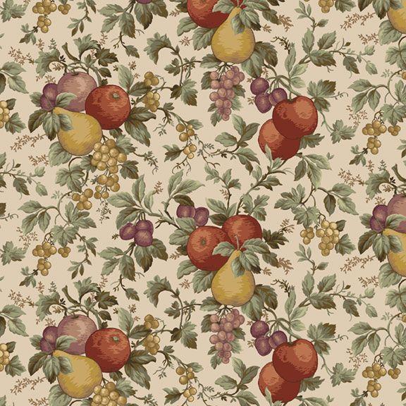 MB Bountiful Harvest Garden Harvest - R650941D-CREAM - Cotton Fabric