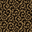 MB Bountiful Harvest Scroll - R650942D-BROWN - Cotton Fabric