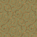 MB Bountiful Harvest Scroll - R650942D-SAGE - Cotton Fabric