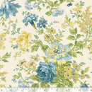 MB Buttercup & Blues Large Floral - R022034D-MULTI - Cotton Fabric