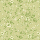 MB Buttercup & Blues Viney Floral - R022036D-GREEN - Cotton Fabric