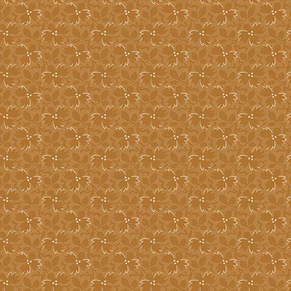MB Carrie's Caramels & Creams Tonal Flowers - R101017D-RUST - Cotton Fabric