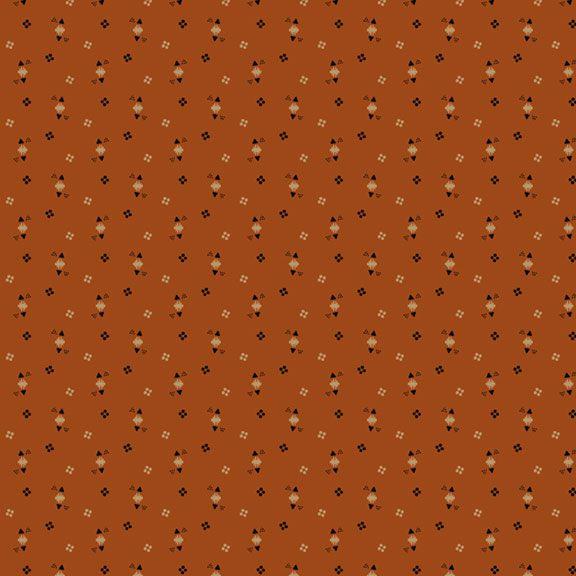 MB Cheddar and Coal III Triangle Dots - R171481D-CHEDDAR - Cotton Fabric