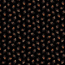 MB Cheddar and Coal III Tulips - R171474D-BLACK - Cotton Fabric