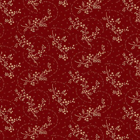 MB Cozy Christmas Whimsical Vine - R111334D-RED - Cotton Fabric