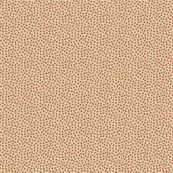 MB Dear Scarlet Mini Leaf - R171639D-CREAM - Cotton Fabric