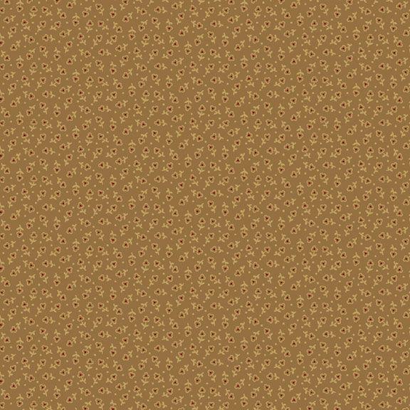 MB Dear Scarlet Outline Flower - R171635D-GOLD - Cotton Fabric