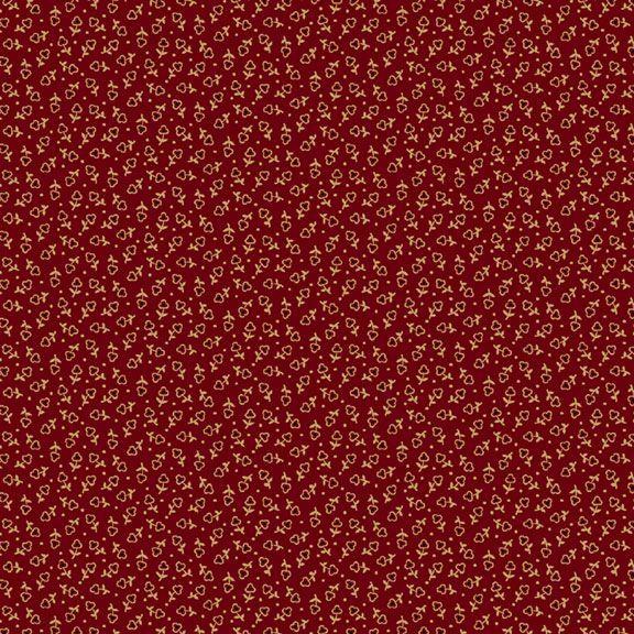 MB Dear Scarlet Outline Flower - R171635D-WINE - Cotton Fabric