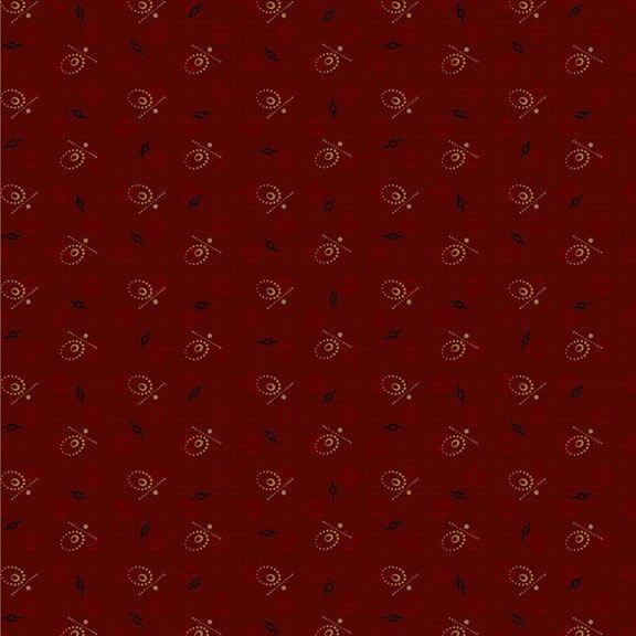 MB Dear Scarlet Whimsical Circle - R171632D-WINE - Cotton Fabric