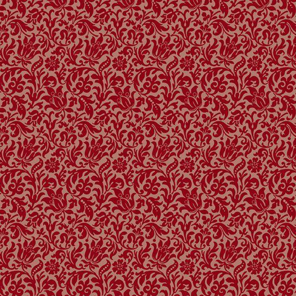 MB Elegant Estate Collection Silhouettes - R331191D-RED - Cotton Fabric