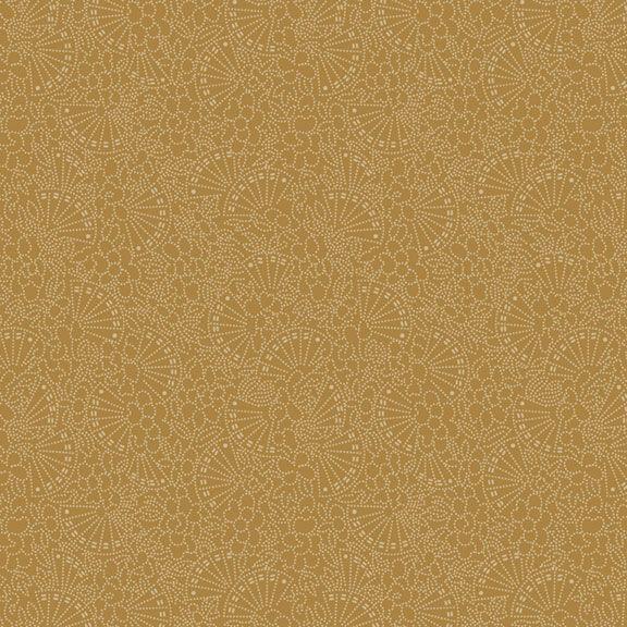 MB Elegant Estate Collection Fan - R331190D-GOLD - Cotton Fabric