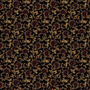 MB Elegant Estate Collection Scroll - R331189D-BLACK - Cotton Fabric