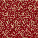 MB Elegant Estate Collection Scroll - R331189D-RED - Cotton Fabric