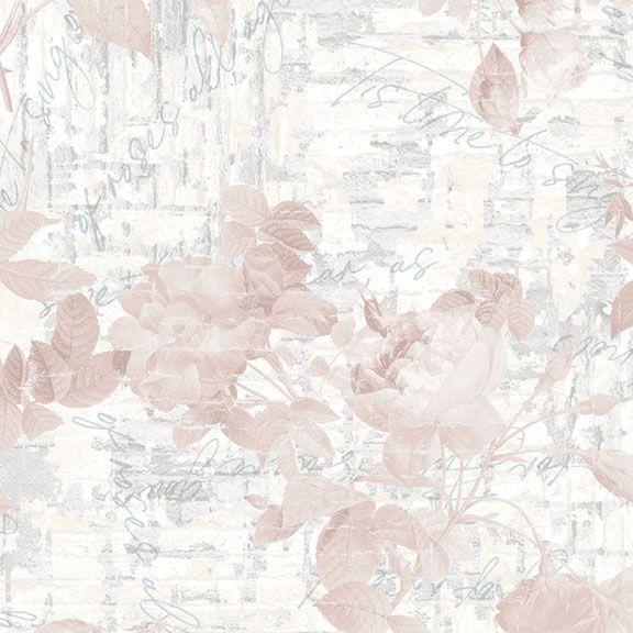 MB Faded and Fabulous Backyard Roses - R210780D-BLUSH - Cotton Fabric