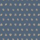 MB Freedom Rings Birds and Baskets - R651375D-BLUE - Cotton Fabric