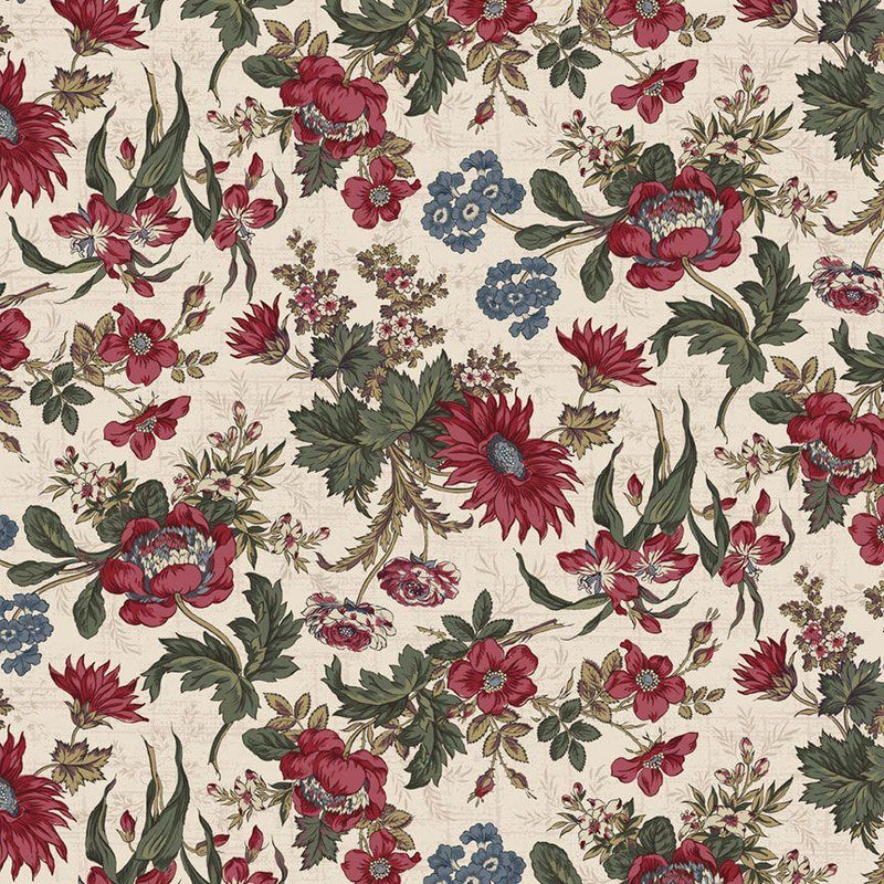 MB Freedom Rings Large Floral- R651371D-MULTI - Cotton Fabric