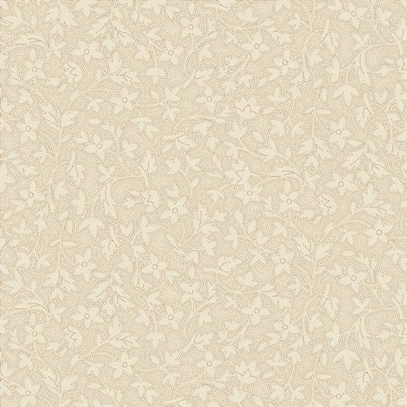 MB Grace Elizabeth Dotted Floral - R101690D-CREAM - Cotton Fabric