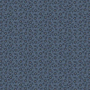 MB Grace Elizabeth Flower Scroll - R101686D-BLUE - Cotton Fabric