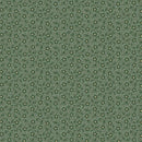 MB Grace Elizabeth Flower Scroll - R101686D-GREEN - Cotton Fabric