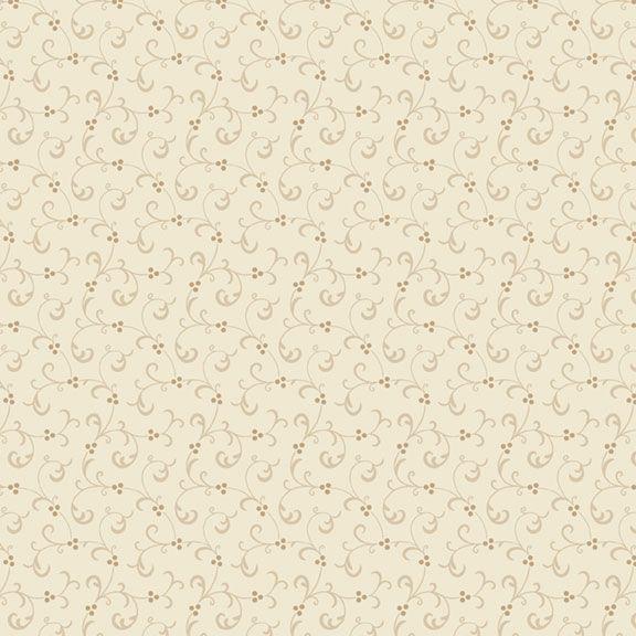 MB Grace Elizabeth Swirl - R101687D-CREAM - Cotton Fabric