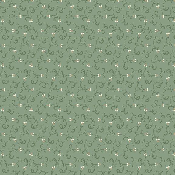 MB Grace Elizabeth Swirl - R101687D-SAGE - Cotton Fabric