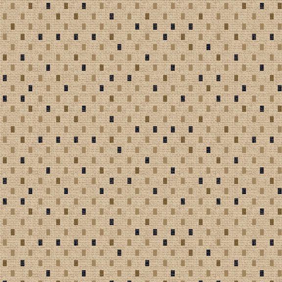 MB Indigo Neutrals Mini Tile - R021183D-TAN - Cotton Fabric