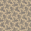MB Indigo Neutrals Sprig - R021181D-TAN - Cotton Fabric