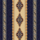 MB Indigo and Cheddar Classic Stripe - R330769D-NAVY - Cotton Fabric