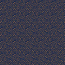 MB Indigo and Cheddar Sketch Vine - R330778-NAVY - Cotton Fabric