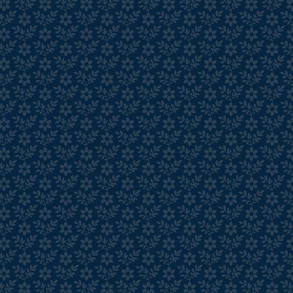 MB Liberty Island Flower - R261665D-NAVY - Cotton Fabric