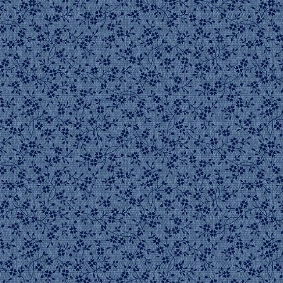 MB Liberty Island Small Floral - R261664D-BLUE - Cotton Fabric