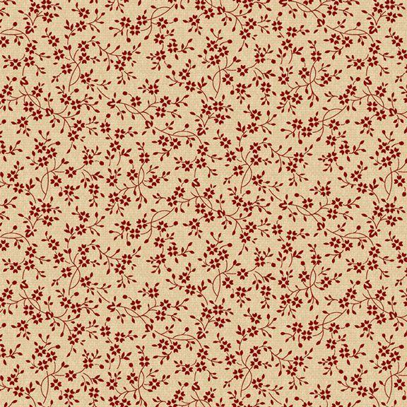 MB Liberty Island Small Floral - R261664D-RED - Cotton Fabric