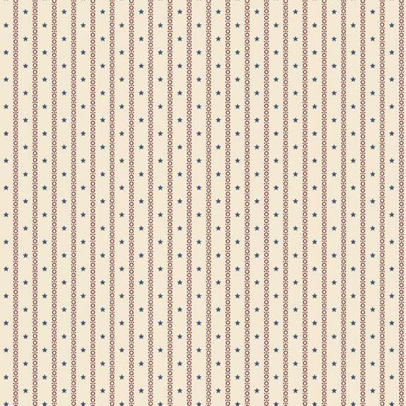 MB Liberty Island Stripe - R261666D-CREAM - Cotton Fabric