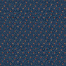 MB Mercantile Flannels Pegs - F171116-BLUE - Cotton Flannel Fabric