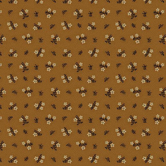 MB Mercantile Flannels Sweet Flower - F171113-GOLD - Cotton Flannel Fabric