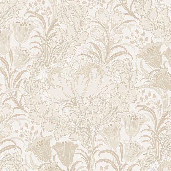 MB Nouveau 108" Floral With Acanthus Leaves - R361068D-CREAM - Cotton Fabric