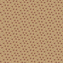 MB Old Village Greens Square Flowers - R171789D-BEIGE - Cotton Fabric