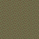 MB Old Village Greens Square Flowers - R171789D-GREEN - Cotton Fabric