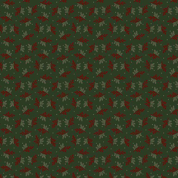 MB Pineberry Cabin Sprig - R171425D-HUNTER - Cotton Fabric