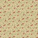 MB Pineberry Lane Holiday Greenery - R172003D-CREAM - Cotton Fabric