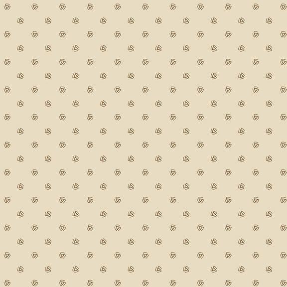 MB Pint Sized Neutrals Spin Triangles - R101253D-BROWN - Cotton Fabric